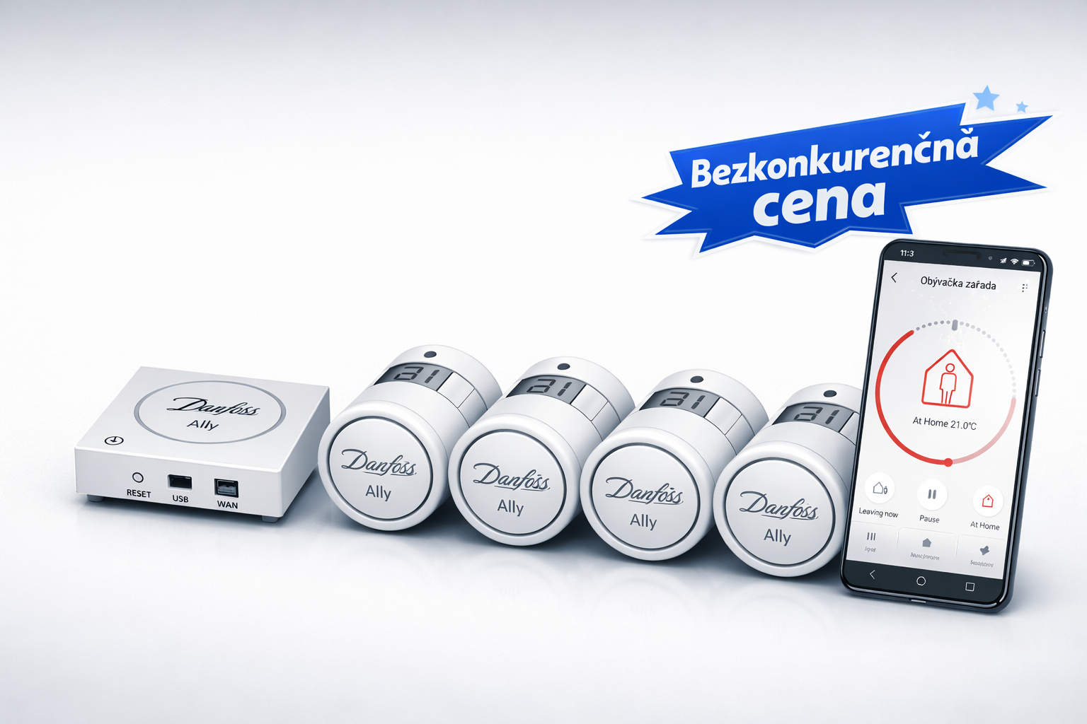 Danfoss ALLY regulačná sada pre radiátory 4_1